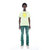 3D Clean Shimuchan Logo Short Sleeve Crew Neck Tee In Patina Green