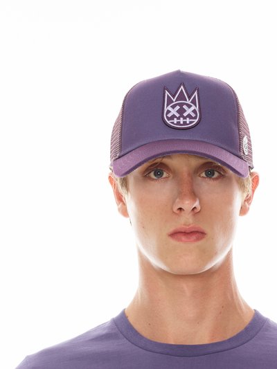 Cult of Individuality Clean Logo Mesh Back Trucker Curved Visor In Iris product