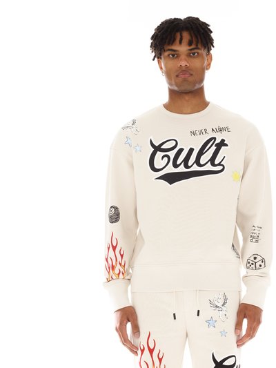 Cult of Individuality Crew Neck Fleece In Graffiti product