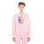 Crew Neck Fleece Sweatshirt In Candy Pink - Pink