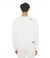 Crew Neck Fleece Sweatshirt In White
