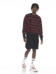 French Terry Crewneck Sweatshirt "cant Do Epic Shit" In Black