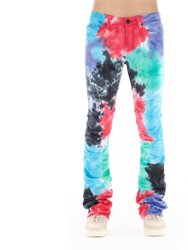 Hipster Nomad Boot In Tie Dye - Red