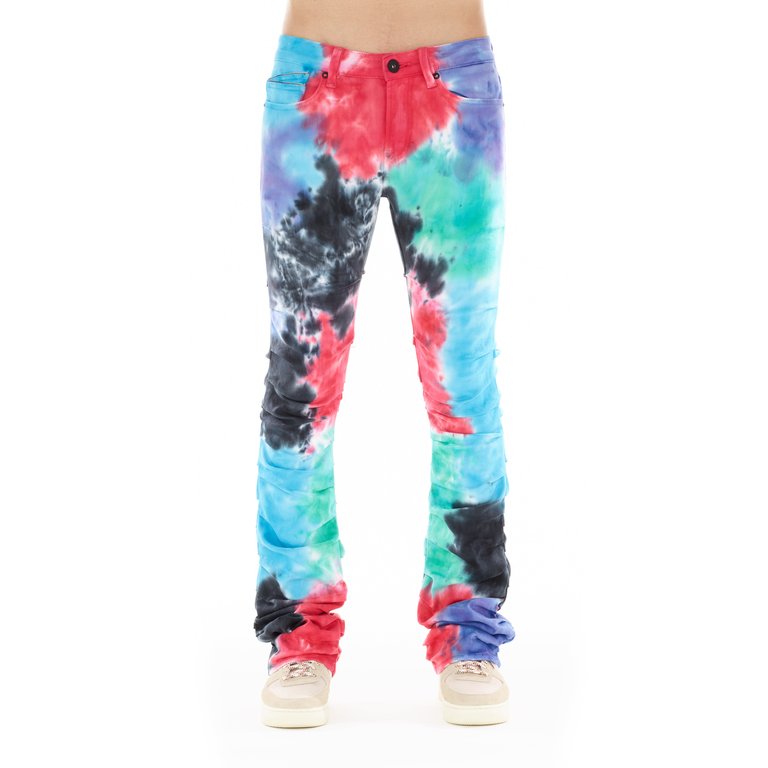 Hipster Nomad Boot In Tie Dye - Red