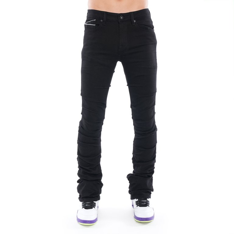Hipster Nomad Bootcut Jeans In Black - Black