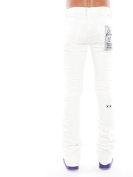 Hipster Nomad Bootcut Jeans In White