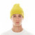 Knit Hat With Clean 2 Tone Shimuchan Logo In Canary - Yellow