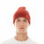 Knit Hat With Clean 2 Tone Shimuchan Logo In Rust - Red