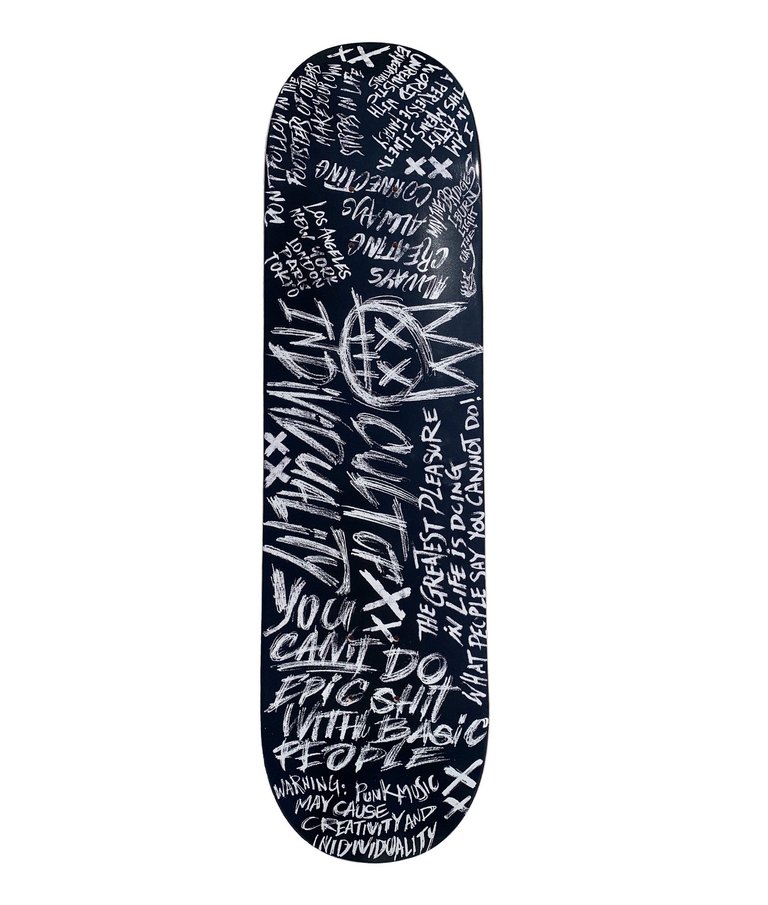 Logo Deck Skateboard - Black