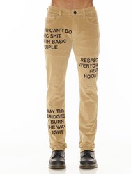 Men's Rocker Slim Jeans - Beige
