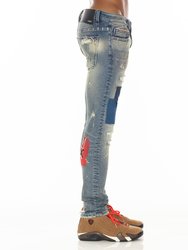 Punk Super Skinny Jeans In Basq