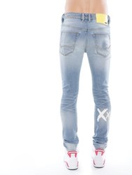 Punk Super Skinny Jeans In Def Leppard