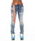 Punk Super Skinny Jeans In Divinci - Blue