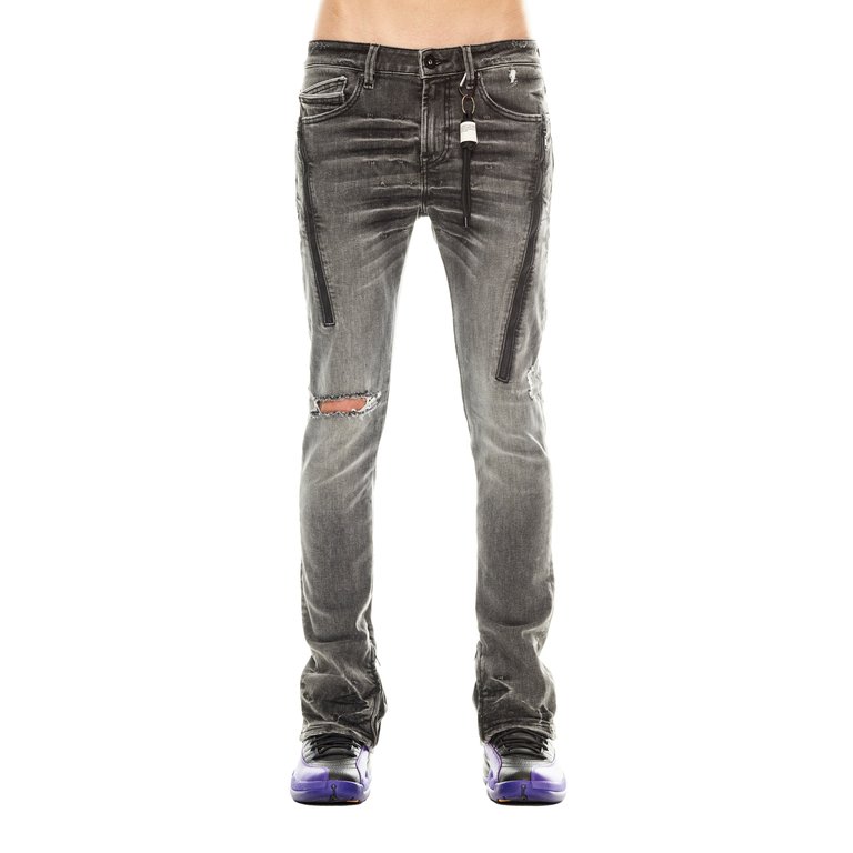 PUNK SUPER SKINNY JEANS IN DODGE - Black