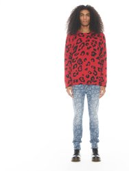 Punk Super Skinny Jeans In Leopard