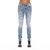 Punk Super Skinny Jeans In Leopard - Blue