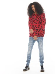 Punk Super Skinny Jeans In Leopard