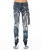 Punk Super Skinny Jeans - Leopard - Blue