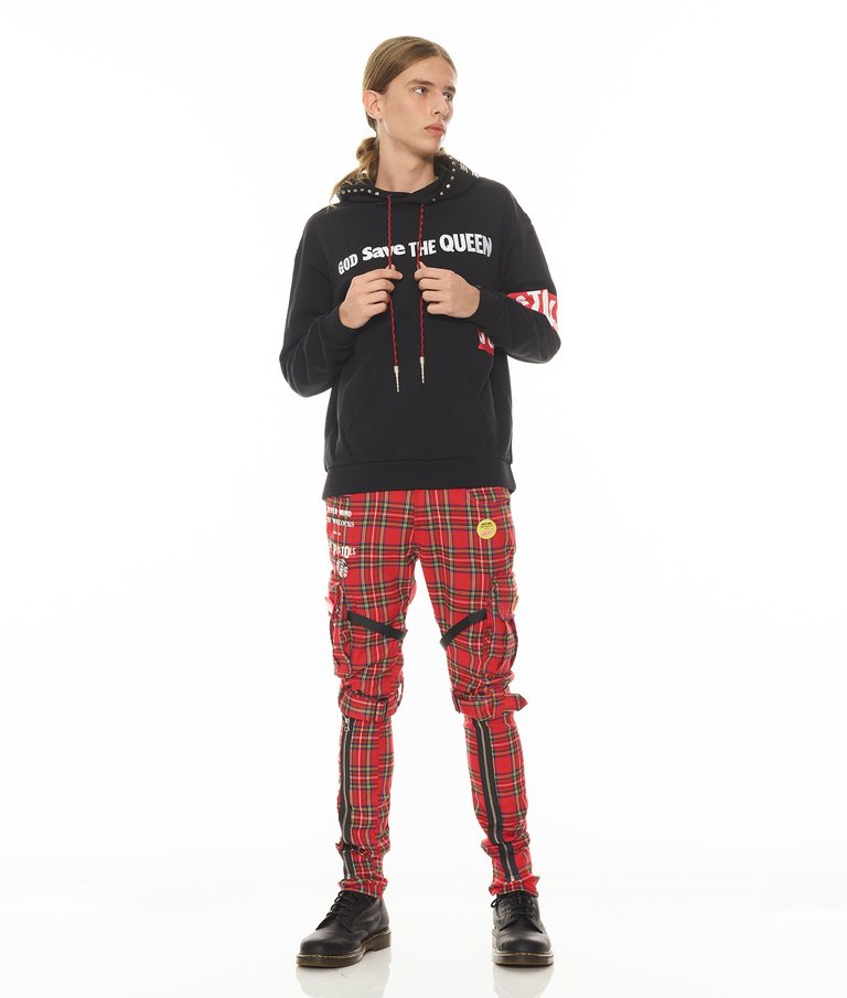 Rocker Cargo "Sex Pistols" Pant In Plaid