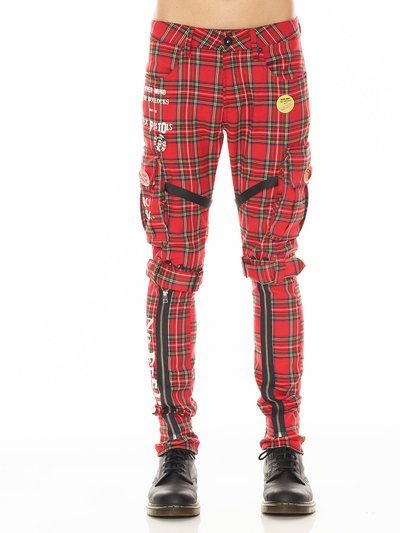 Cult of Individuality Rocker Cargo "Sex Pistols" Pant In Plaid product