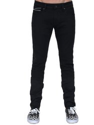 Rocker Slim Denim Jeans In Black - Black