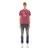 Shimuchan Brushed Logo Short Sleeve Crew Neck Tee 26/1's In Cabernet