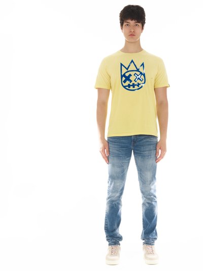 Cult of Individuality Shimuchan Logo Short Sleeve Crew Neck Tee In Vintage Yellow product