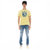 Shimuchan Logo Short Sleeve Crew Neck Tee In Vintage Yellow - Yellow