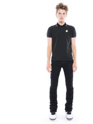 Short Sleeves Polo In Black