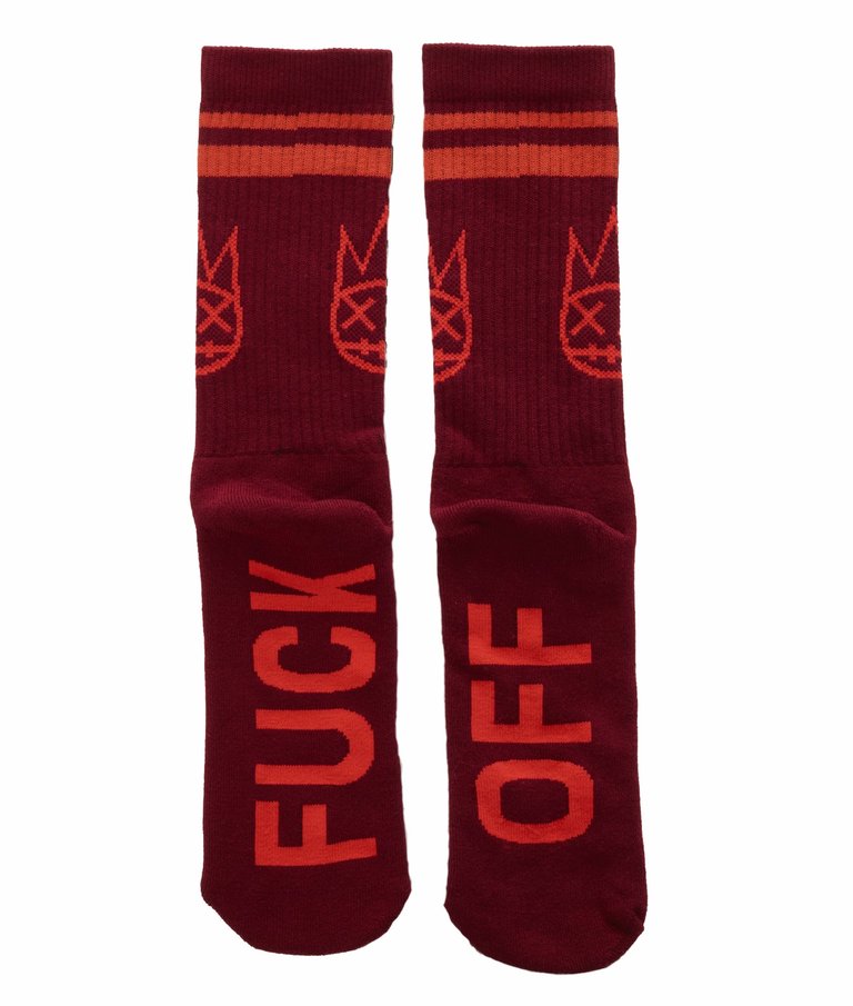 Socks in Beet Red - Beet Red