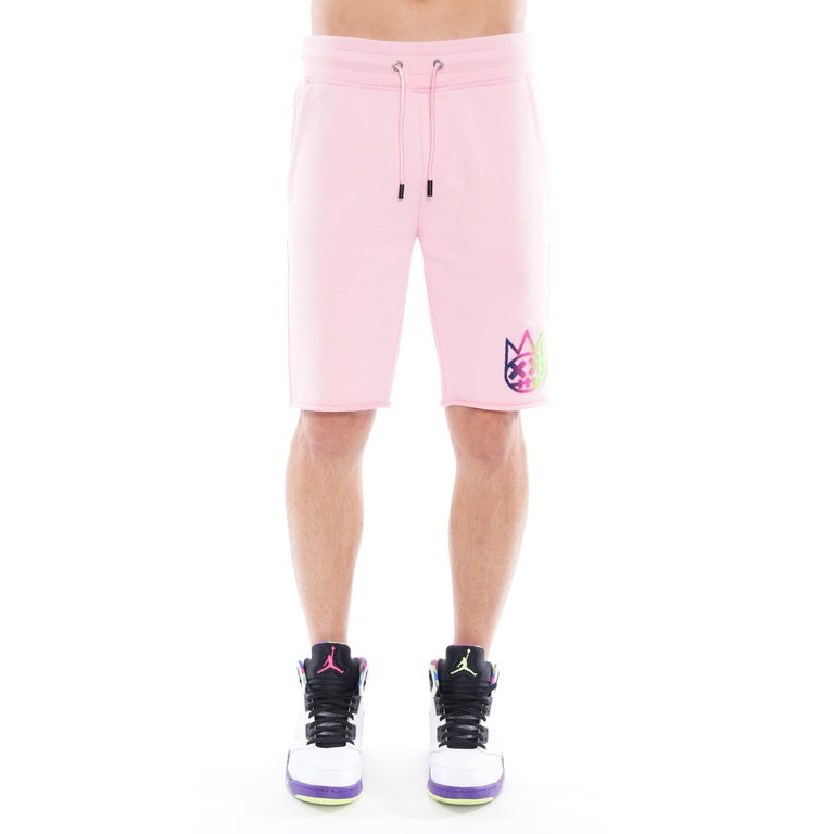 Sweatshort In Candy Pink - Pink