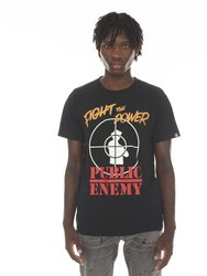 T-shirt S/S Crew Public Enemy - Black