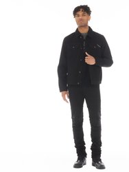 Type Ii Denim Jacket In Double Black - Black