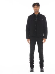 Type Ii Denim Jacket In Double Black