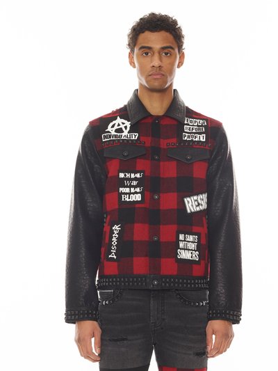 Cult of Individuality Type II Denim Jacket In Plaid product