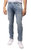 Azure Mens Basic Casual Stretch Washed Denim Jeans Flex Tapered Leg - Slim Fit - Acid Wash - Acid Wash