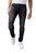 Azure Mens Basic Casual Stretch Washed Denim Jeans Flex Tapered Leg - Slim Fit - Black Wash