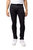 Azure Mens Basic Casual Stretch Washed Denim Jeans Flex Tapered Leg - Slim Fit - Jet Black - Jet Black