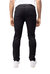 Azure Mens Basic Casual Stretch Washed Denim Jeans Flex Tapered Leg - Slim Fit - Jet Black