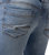 Azure Mens Basic Casual Stretch Washed Denim Jeans Flex Tapered Leg - Slim Fit - 	Medium Blue