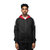 Men's Light Weight Active Athletic Hoodie Sweater For Gym Workout And Running - Black/Red/White