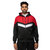 Men's Zip Up Hoodie Track Suit Sweatsuit - Black/Red/White