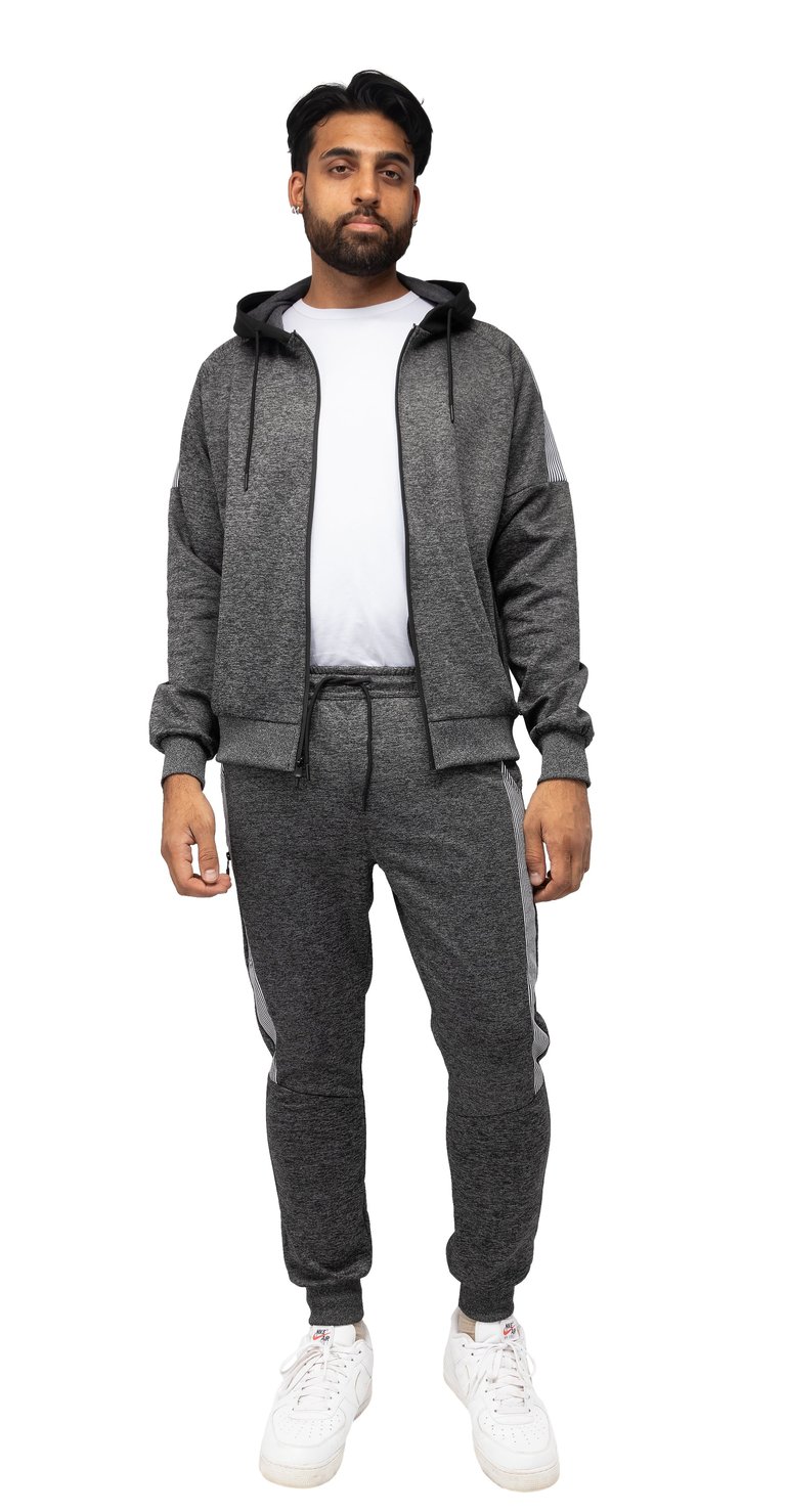 Men's Zip Up Hoodie Track Suit Sweatsuit