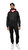 Men's Zip Up Hoodie Track Suit Sweatsuit - Black/Red/White