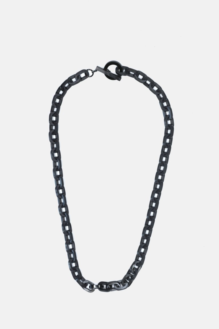 9mm Black Chain Necklace - Black