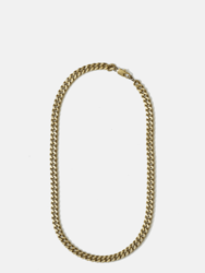 9mm Brass Chain Necklace - Gold