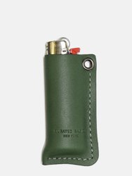 BIC Lighter Leather Case - Green