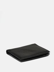 Bill-Fold Wallet With Coin Pocket - Black