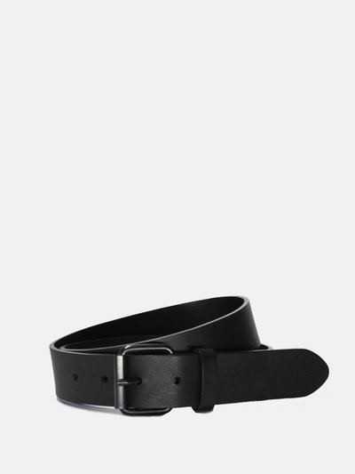 Curated Basics Black Leather on Black Buckle Belt product