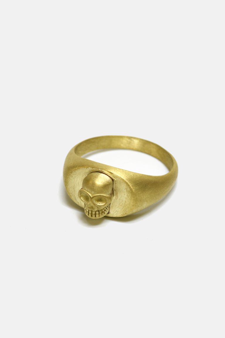 Brass Skull Ring